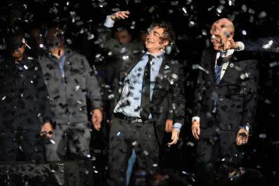 Donald Trump - Javier Milei - Mick Jagger - Javier Milei, the hard rocker in Argentina's highest office, turns his book talk into wild show - independent.co.uk - city Sanchez - Spain - Argentina - Austria