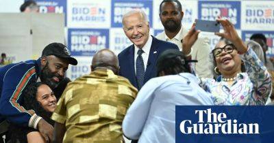 Joe Biden - Donald Trump - Barack Obama - Ruben Gallego - Muscle memory and a fight to inspire: on the campaign trail with Biden - theguardian.com - Usa - state Pennsylvania - New York - state Nevada - state Arizona - city Atlanta - state Wisconsin - county Baldwin - county Casey