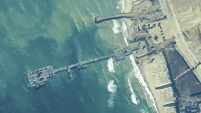 Sabrina Singh - Tara Copp - Southern - US-built pier in Gaza will need to be removed and repaired after damage from rough seas - apnews.com - Usa - Washington - Israel - city Washington - Palestine