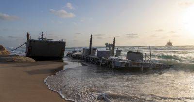 U.S. Pier for Gaza Aid Damaged by Rough Seas