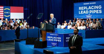 Biden Appeals to North Carolina With Program to Replace Lead Pipes