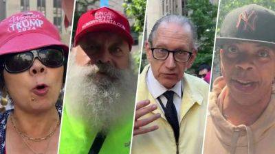 Donald Trump - Trump - Andrew Mark Miller - Fox - Ny V.Trump - Conservatives unload on 'political' NYC prosecution of Trump outside courtroom: 'Damaging to the country' - foxnews.com - Usa - New York - county White