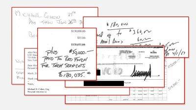 Here are the ledgers, invoices, notes and checks that make up the paper trail in Trump’s hush money trial