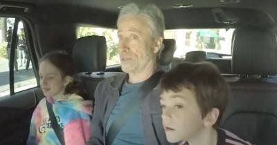 'Hitchhiker' Jon Stewart's Lecture To Jimmy Kimmel's Kids On Aging Is A Keeper