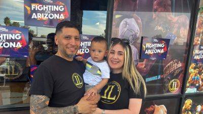 U.S.Senate - Ruben Gallego - Latino voter turnout is growing in Arizona. Senate hopefuls are trying to win support - npr.org - Mexico - state Arizona - city Phoenix