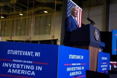 Biden trolls Trump by unveiling new facility on site of ex-president’s failed FoxConn plant