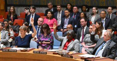 Antony J.Blinken - U.N. Passes Gaza Cease-Fire Resolution as Blinken Presses Israel and Hamas - nytimes.com - Israel - Palestine - Russia - county Thomas - city Greenfield
