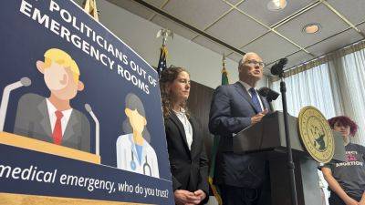 Jay Inslee - Gov. Jay Inslee says Washington will make clear that hospitals must provide emergency abortions - apnews.com - Washington - city Washington - state Idaho - city Seattle - state Republican-Controlled