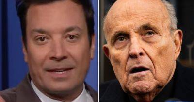 Jimmy Fallon Cracks Ink-Credible Gag About Rudy Giuliani’s New Legal Woe