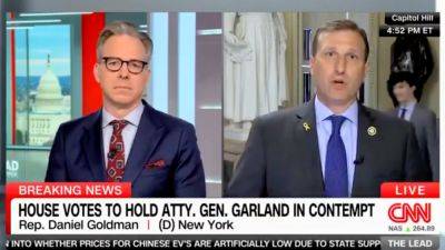 Trump - Jake Tapper - Dan Goldman - Gabriel Hays - Robert Hur - Fox - CNN's Tapper calls out Biden DOJ for withholding Hur tapes: 'No basis' - foxnews.com - New York - county Garland - county Merrick
