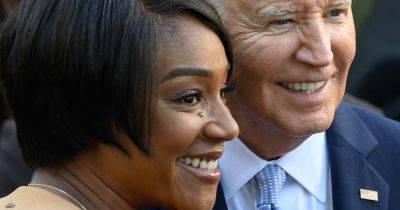 Tiffany Haddish Bumped Foreheads With Joe Biden And Caught His Smell