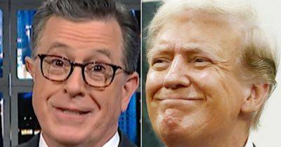 Donald Trump - Trump - Kristi Noem - Stephen Colbert - Ed Mazza - Stephen Colbert Names The 1 Damning Test Trump’s Wannabe VPs Must Pass - huffpost.com - state South Dakota