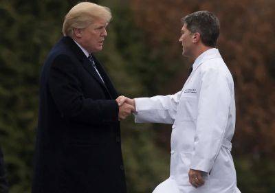 Trump forgets the name of his White House doctor - seconds after challenging Biden to a cognitive test