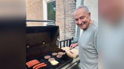 Chuck Schumer - Donald Trump-Junior - Andrew Mark Miller - Schumer deletes 'cringe' Father's Day photo after conservatives rip his grilling skills: 'E coli with cheese' - foxnews.com - New York