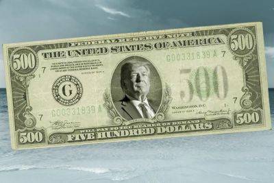 First the oceans, now the money...Republicans want to see Trump’s face on the $500 bill