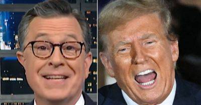 'It Got Weird': Stephen Colbert Spots Moment Trump Tried 'Something New' At Rally