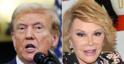 Critics Mock Trump For Name-Dropping Joan Rivers In Bizarre Election Claim