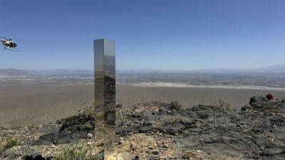 Shiny monolith removed from mountains outside Las Vegas. How it got there still is a mystery - apnews.com - Usa - state California - state Utah - city Las Vegas - state New Mexico - city Detroit - Romania