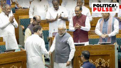 Narendra Modi - Rahul Gandhi - Indira Gandhi - Liz Mathew - Om Birla - No division, but sharply divided in the House - indianexpress.com