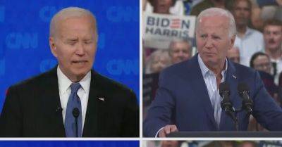 Two Appearances, Two Starkly Different Bidens