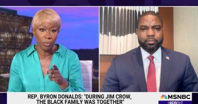 Trump - Joy Reid - Ben Blanchet - Byron Donalds - Jim Crow - Joy Reid Hits Byron Donalds With Brutal Reality Check Over Jim Crow Remarks - huffpost.com - Usa - state Florida - city Philadelphia