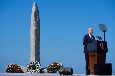 Biden makes veiled allusions to Trump in D-Day speech about democracy