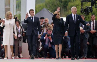 Watch live as Emmanuel Macron welcomes Joe Biden and wife Jill to Arc de Triomphe in Paris