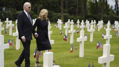 Cemetery visit will close out Biden trip to France that has served as a rebuke to Trump