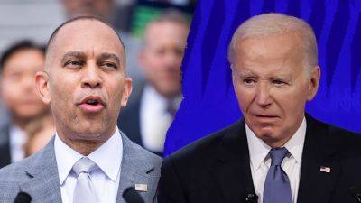 Trump - Hakeem Jeffries - Elizabeth Elkind - Ritchie Torres - Fox - House Dems defend Jeffries as Left's disarray over Biden grows - foxnews.com