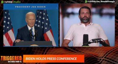 Trump - Donald Trump-Junior - Rachel Sharp - Don Jr bizarrely praises Biden’s press conference as ‘not too bad’ - independent.co.uk