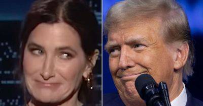 Joe Biden - Donald Trump - Jimmy Kimmel - Stormy Daniels - Ed Mazza - ‘Kimmel’ Guest Host Kathryn Hahn Has X-Rated Comeback To Trump's Weird Challenge - huffpost.com - New York