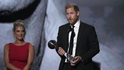 Harry Princeharry - Prince Harry honored with Pat Tillman Award for Service at The ESPYS - apnews.com - Afghanistan - Britain - city Hollywood - Los Angeles