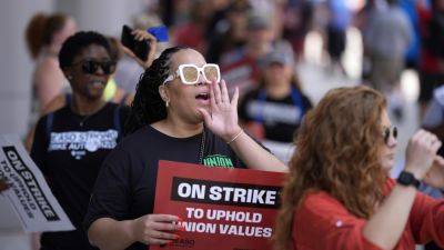 Joe Biden - Biden cancels speech at teachers union convention in Philadelphia after union staff goes on strike - apnews.com - state Pennsylvania - city Harrisburg, state Pennsylvania - city Philadelphia