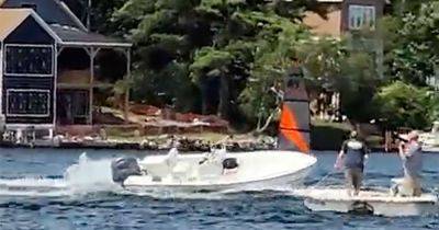 Teen Stops Runaway Boat On New Hampshire Lake - huffpost.com - state New Hampshire - county Lake