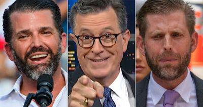 Donald Trump - Eric Trump - Stephen Colbert - Ed Mazza - Stephen Colbert Taunts Don Jr. And Eric Over The 1 Thing Trump Truly Hates - huffpost.com - state Ohio