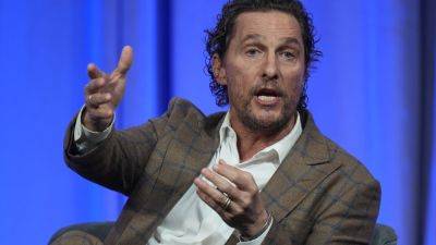 Phil Murphy - Jared Polis - Spencer Cox - HANNAH SCHOENBAUM - Actor Matthew McConaughey tells governors he is still mulling future run for political office - apnews.com - state Colorado - state New Jersey - city Salt Lake City - state Utah