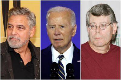 Joe Biden - Donald Trump - Chuck Schumer - Hakeem Jeffries - George Clooney - All the celebrities who have called for Joe Biden to step down, from George Clooney to Stephen King - independent.co.uk - New York