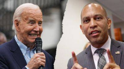Hakeem Jeffries - Elizabeth Elkind - Seth Moulton - Fox - Tight-lipped House Dems still divided on Biden, leave closed-door meeting without consensus - foxnews.com - Usa - city Chicago