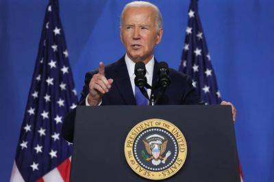 Joe Biden - Donald Trump - Kamala Harris - Alex Woodward - Biden opens high-stakes press conference by calling Kamala ‘VP Trump’ but doubles down on running in November - independent.co.uk - Usa - county White