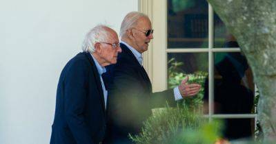 Bernie Sanders urges Democrats to stay the course with Biden.