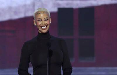 Donald Trump - Amelia Neath - Amber Rose - Kanye West’s ex Amber Rose claims media ‘lied about Trump’ as she takes to stage at RNC - independent.co.uk - Usa - state Ohio - state Wisconsin - Milwaukee, state Wisconsin