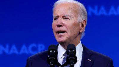 Biden calls to ‘lower the temperature’ then bashes Trump in NAACP speech