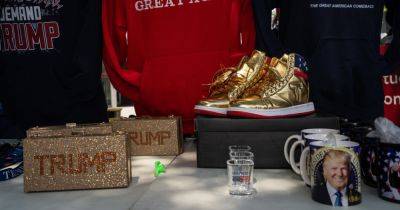 A Fist Pump and a Flag: Trump Sneakers for Sale