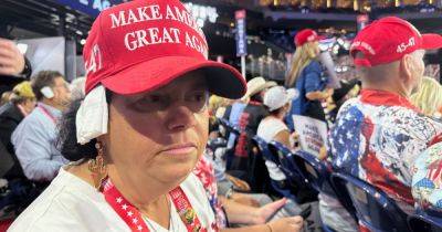 Joe Biden - Donald Trump - Liz Skalka - RNC Attendees Are Wearing Bandages Over Their Right Ears - huffpost.com - Usa - state Arizona - city Milwaukee - county Maricopa - county Creek