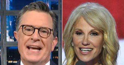 Donald Trump - Melania Trump - Stephen Colbert - Kellyanne Conway - Ben Blanchet - Stephen Colbert Spots 'All The Right Reasons' To Mock Kellyanne Conway Over RNC Speech - huffpost.com - city Milwaukee