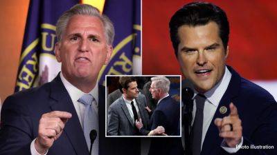 Kevin McCarthy says Matt Gaetz should get professional help after viral spat: 'He looks very unhinged'