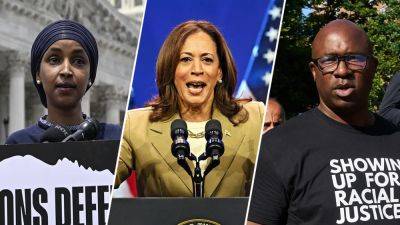 Donald Trump - Kamala Harris - Elizabeth Elkind - Cori Bush - Ilhan Omar - 'Squad' Dems line up behind Kamala Harris to replace Biden - foxnews.com - Israel - county White