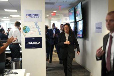 Joe Biden - Donald Trump - Kamala Harris - Alex Woodward - Biden speaks to campaign staff as he passes the torch to Kamala: ‘We’re still fighting in this fight together’ - independent.co.uk - state California - state Delaware - city Wilmington - county Harris