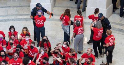 Hundreds of pro-Palestinian protesters arrested on Capitol Hill ahead of Netanyahu visit
