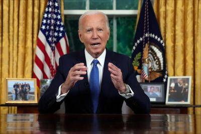 Joe Biden - Abraham Lincoln - Mike Bedigan - Thomas Jefferson - Franklin Roosevelt - Joe Biden’s full remarks from the White House about ending his campaign - independent.co.uk - Usa - Washington, county George - county George